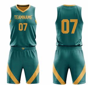 Conjunto de Uniforme de Baloncesto Profesional Personalizado al por Mayor para Hombre, Camiseta sin Mangas y Pantalones Cortos, Conjunto de Uniforme de Baloncesto Reversible por Sublimación - Product Image 4