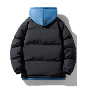 Chaqueta Acolchada de Invierno para Hombre, Cuello Redondo, Color Sólido, Personalizable, de la Mejor Calidad, Promocional, de Moda, Tejido de Poliéster/Algodón - Product Image 2