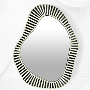 Cadre de miroir en incrustation d'os de vente directe d'usine de haute qualité miroir mural décoratif vivant miroir de salle de bain - Product Image 1