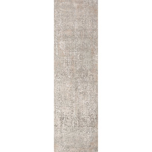 Uvenuti Hand Knotted Wool & Bamboo Silk Rug Grey & <b>Black</b> Medallion Design for Home Use-LRB-1502 - Product Image 1