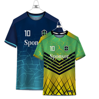 Ensemble de maillots de football réversibles à double couche personnalisés pour hommes, imprimés, respirants, durables, antibactériens, séchage rapide, entièrement personnalisables