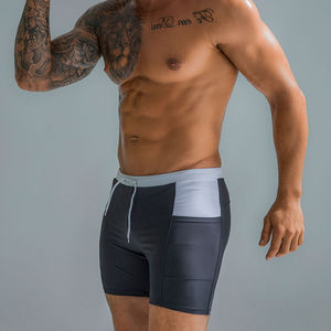 Stock <b>Men's</b> Gym Workout <b>Short</b> Elastic Waist Lightweight Breathable Running Training <b>Black</b> Sports <b>Shorts</b> for <b>Men</b> - Product Image 4