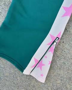 2025 personnalisé lavage à l'acide jambe large Baggy piste empilé sueur Streetwear pantalons de survêtement évasés hommes pantalons et pantalons pour hommes - Product Image 5