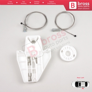 Kit de réparation de lève-vitre arrière gauche BWR495 pour Toledo MK2 1M2 1998-2004 Leon MK1 1M1 1999-2006 4/5 portes 1M0839461A - Product Image 3