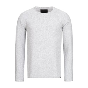 เสื้อสเวตเตอร์สวมหัวคอกลมของผู้ชายพิมพ์ลายกำหนดเองโลโก้ขนาด XS สำหรับฤดูหนาวผ้าคอตตอน100% พองปักลายได้ - Product Image 6