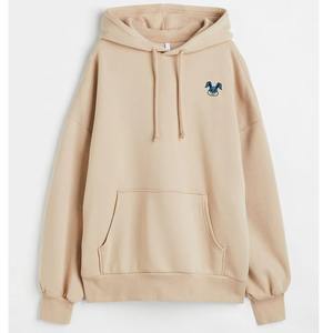 Sweat-shirt oversize en velours doux pour femme, coupe décontractée, manches longues bouffantes, logo sur le devant, streetwear - Product Image 3