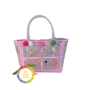 Sacs à provisions en plastique élégants, matériaux de haute qualité, parfaits pour des solutions de shopping durables et des applications de vente au détail - Product Image 1