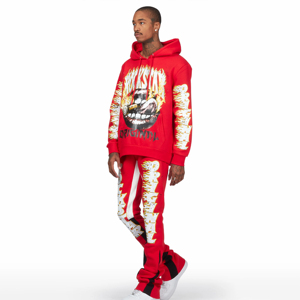 Personalizado DTF impresión de los hombres de manga completa Fitness Chándal Premium de alta calidad de algodón Material 2025 impreso activo Bottoms - Product Image 2