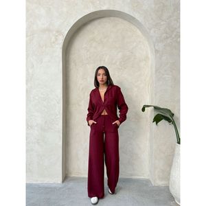 Pantalons en lin pour femmes, confortables et élégants - Product Image 3