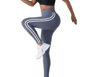 Mallas de mujer de nuevo diseño para entrenamiento de gimnasio, ropa de Yoga, mallas para mujer, pantalones de entrenamiento de fitness atléticos de cintura alta con Control de barriga suave - Product Image 1
