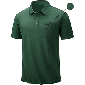 Men <b>Classic</b> Cotton Polo Shirt in Dark Forest Green Size Large custom size and design wholesale cheap price - Product Image 2