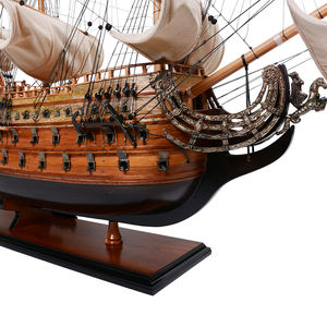 Royal Ship Model Crooked Sails Handcrafted <b>Wooden</b> Painted Home Decor Wall <b>Sign</b> OMH T072C Sports Theme - Product Image 4