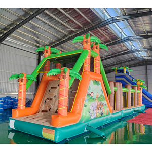 Pista de Obstáculos Inflable Gigante Comercial, Juego Deportivo de PVC con Temática de Jungla, Desafío Interactivo de Team Building para Niños y Adultos - Product Image 2