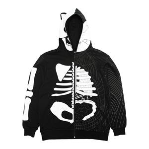 Men Heavyweight Hoodie French <b>Terry</b> Cotton Full Face Zip Up 3D Puff Print Custom Logo Hip Hop Streetwear Sweatshirt <b>Bulk</b> - Product Image 2