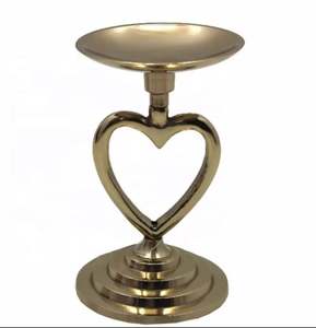 New Design for Home <b>Decoration</b> Aluminum Decorative Candle Pillar Holders Brass <b>Gold</b> Colour Candle Stand Handmade Customized - Product Image 1