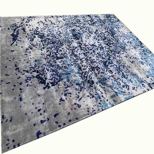 Alfombra hecha a mano Alfombra de alta calidad Todos los colores disponibles Cubierta del piso de la sala de estar Alfombras de seda de lana Alfombra hecha en fabricante India - Product Image 1