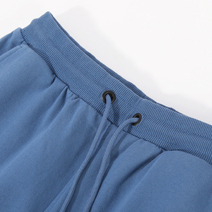 Short de survêtement respirant pour hommes Short de survêtement à cordon de serrage à couleur bloquée pour hommes Short de survêtement pour hommes en gros en coton fabriqué OEM personnalisé - Product Image 4