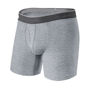 Caleçon boxeur en coton doux avec logo personnalisé direct d'usine pour hommes et garçons vente en gros de sous-vêtements respirants de haute qualité - Product Image 3