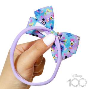 Accessoires pour cheveux Mickey et Minnie Mouse, nœuds élastiques doux, 150 unités, vente en gros par carton, livraison gratuite, collection sous licence HER - Product Image 2