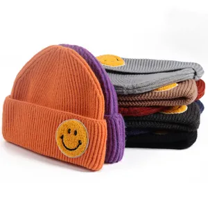 Winter Boy Girl Hat Skullies Beanies Knitted Children Cap 3pcs Sets Kids Hat Scarf Gloves Three Pieces