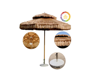 Parapluie en feuille de palmier durable Parapluie en feuille de palmier pour la décoration extérieure Garden Resort Patio Pool and Beach Furniture - Product Image 6