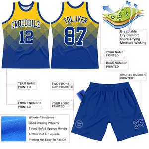 Uniforme de basket-ball personnalisé pour hommes et femmes tissu à séchage rapide respirant avec nom de l'équipe et numéro impression short en jersey - Product Image 6