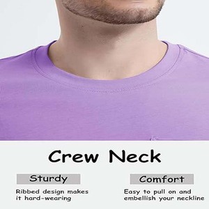 Venta al por mayor en blanco casual OEM logotipo personalizado diseño algodón poliéster ropa de hombre camisas de talla grande transpirable cuello redondo con bolsillo - Product Image 5