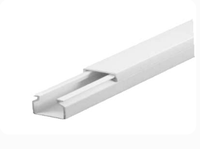 Goulotte de câblage en PVC massif à fentes OnElecs |   Goulotte ignifuge pour câbles de panneaux électriques (Canal de panneau de commande blanc)