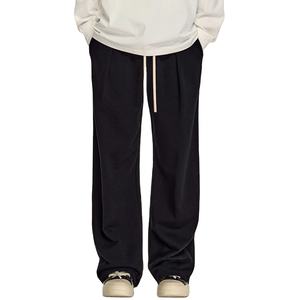 กางเกงจ็อกเกอร์ผู้ชายเอวสูง ระบายอากาศได้ดี น้ำหนักเบา ทรงขากว้าง สไตล์ลำลอง เอวยางยืด สีอ่อน ลุคโอเวอร์ไซส์ สตรีทแวร์ - Product Image 1