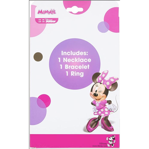 Juego de Joyería de Moda de 3 Piezas con Diseño de Mickey y Minnie, Personalizable OEM/ODM, Collar, Pulsera y Anillo, Precio Directo de Fábrica - Product Image 1
