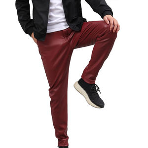 Pantalones de cuero de gran oferta con logotipo personalizado e impresión OEM con servicio de buena calidad pantalones de cuero transpirables para hombre - Product Image 3