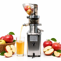 Extracteur de jus commercial multifonction haute performance sans pression pour fruits et légumes (carotte, gingembre, orange, pomme)