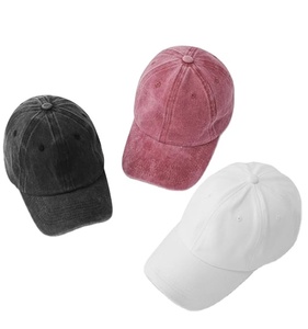 Washed Polyester 3D Embroidery Breathable Waterproof Plain Baseball Cap Vintage Adjustable Unstructured Dad <b>Hat</b> for Men Women - Product Image 3