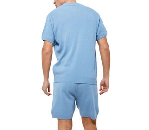 Wholesale Summer <b>Men's</b> Breathable Street Style <b>Short</b> Sets Custom Logo 100% Cotton Oversized Shirt & <b>Shorts</b> 2-Piece Set - Product Image 6