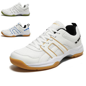 Chaussures de badminton à boucle rotative, semelle en caoutchouc, chaussures de sport respirantes, chaussures d'entraînement de compétition, chaussures de tennis pour étudiants - Product Image 2