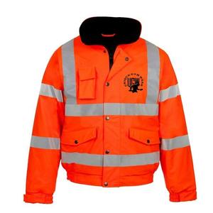 Chaqueta de seguridad reflectante de alta visibilidad para hombre, cazadora con capucha con cremallera, básica, de seguridad, reflectante, impermeable - Product Image 6