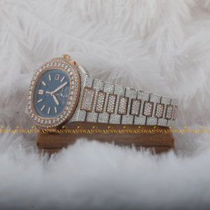 Reloj Cronógrafo Lab Grown Diamond Hip Hop Con Claridad VVS Para Hombres En Acero Inoxidable Toque Atractivo Para Tu Muñeca - Product Image 4