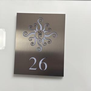 Individuelles LED-Türschild für Wohnungen und Geschäfte, Wasserdichter Türklingel-Schalter mit Beleuchtung, Kostenfreies Design - Product Image 2