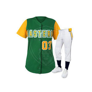 Ensemble d'uniformes de softball pour femmes avec coupe athlétique et tissu flexible - Product Image 2