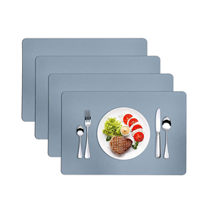 Customized Leatherdining <b>Table</b> Mats Kitchen <b>Dining</b> Leather <b>Table</b> Mat Luxury Leather <b>Placemats</b> with Sale Product Free Sample - Product Image 5
