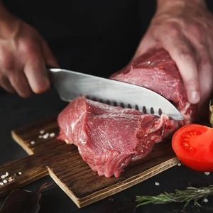 Venta al por mayor personalizado de alta calidad hecho a mano superior profesional de acero inoxidable cuchillo de Chef mango de madera natural DIY OEM ODM servicio - Product Image 5