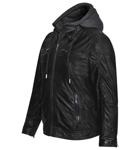 Chaqueta de Invierno de Piel de Cordero para Hombre, Estilo Urbano, Resistente al Viento, Impermeable, Transpirable y Ecológica - Product Image 4