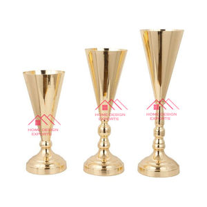 Centros de mesa Jarrón para decoración del hogar Diseñador de lujo Florero de diferentes formas Elegante mesa de boda de metal - Product Image 2