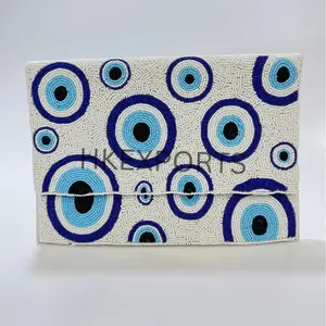 Hand gefertigte Geldbörsen mit bösen Augen perlen: Einzigartiger Stil, Schutz und gute Stimmung Tribal, Mandala, moderne Designs | Großhandel Handtaschen