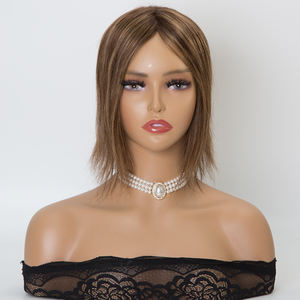 แฮร์ท็อปเปอร์ผมคนยุโรปมาใหม่สำหรับผมบางผมสีบาลายาจ - Product Image 2