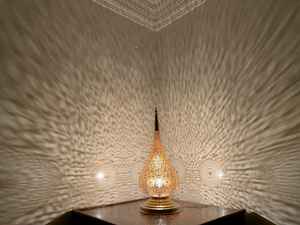 handmade Recycled Iron & Glass Lantern in many <b>colours</b>, Little Moroccan Lantern, Mini Glass Lantern, Moroccan Tealight Lantern - Product Image 2