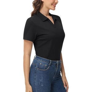 Camiseta Premium para Mujer, 100% Poliéster Jersey, Suave, Resistente, Diseño Elegante, Logotipo Personalizado, Anti-Pilling, para Marca y Venta al por Menor - Product Image 4
