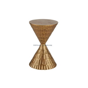 โต๊ะกาแฟข้างเตียงและห้องนั่งเล่นทำจากทองเหลืองชุบทองแบบโบราณขนาดใหญ่โต๊ะเฟอร์นิเจอร์ในร่ม - Product Image 1