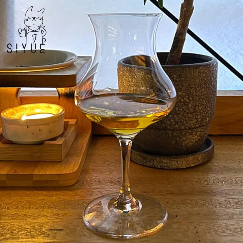 SIYUE toptan Modern stil viski Bar ev benzersiz kristal cam kokteyl bardakları içme kadehi cam şarap kadehi