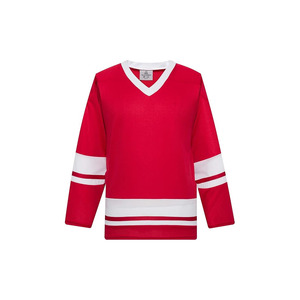 Série été, maillot d'entraînement de hockey sur glace 100% polyester, nom de l'équipe sur le devant, logo, découpe automatisée, séchage rapide, service OEM disponible - Product Image 5